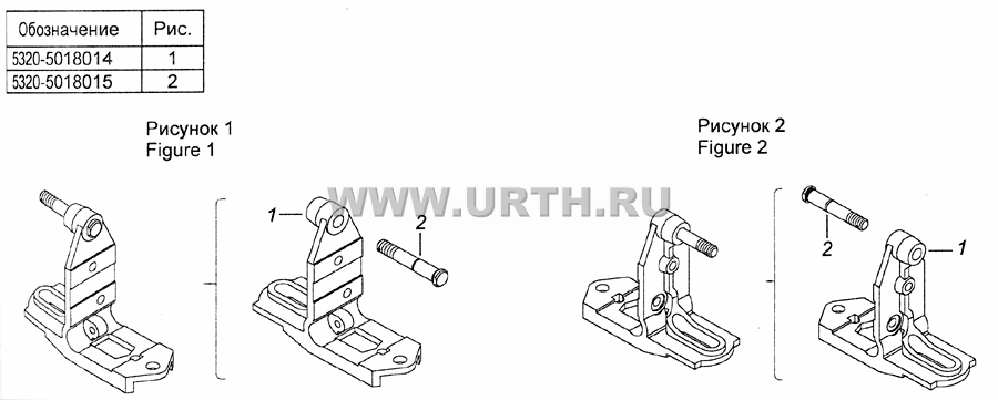 5320-5018014 Корпус запора кабины правый